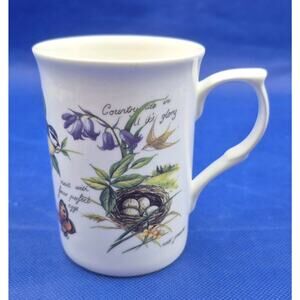 Rose of England White Fine Bone China Mug Country Side In All Its Glory 10oz